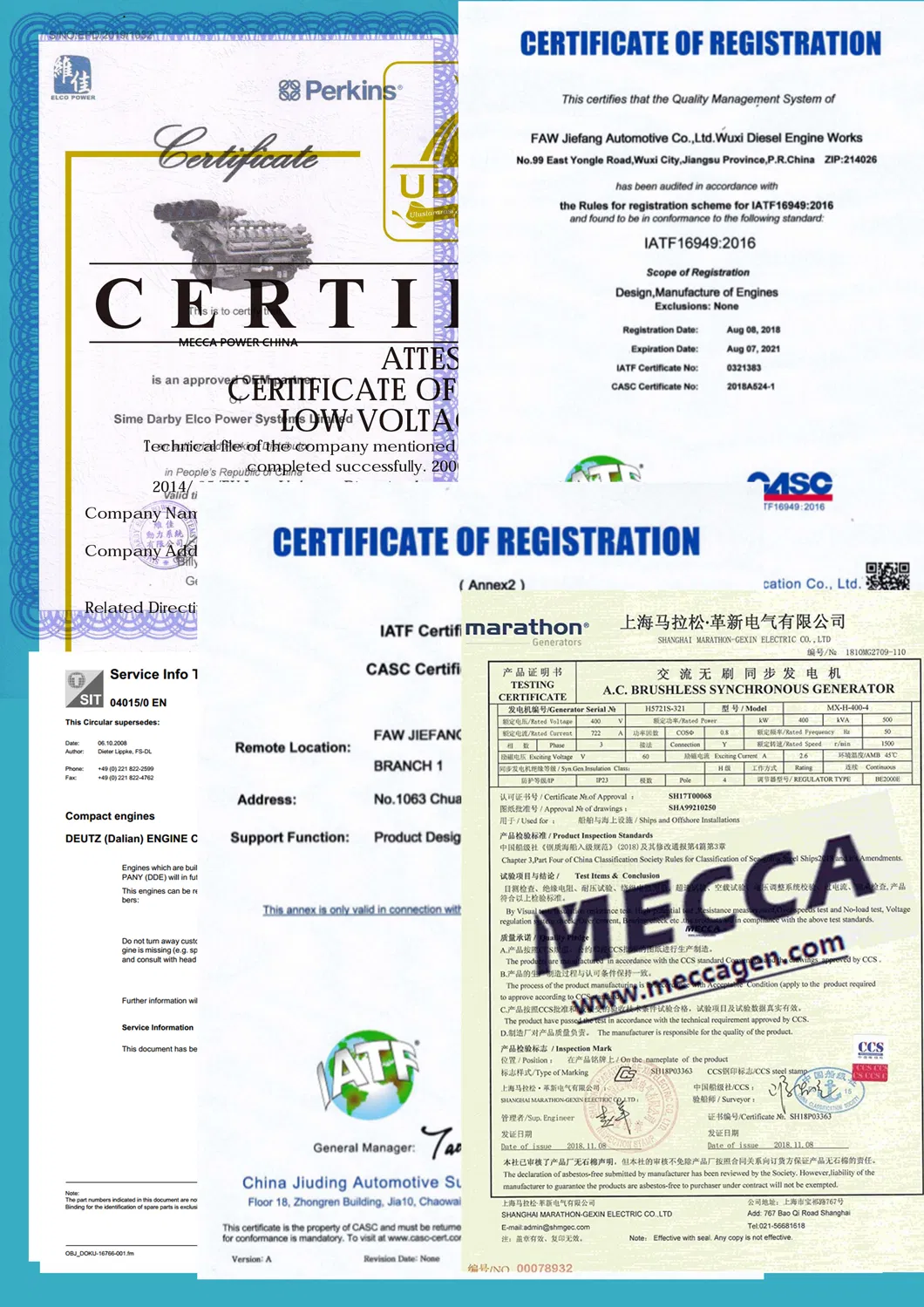 175kw Open Type Diesel Genset Powered by Perkins[Mbpo04]