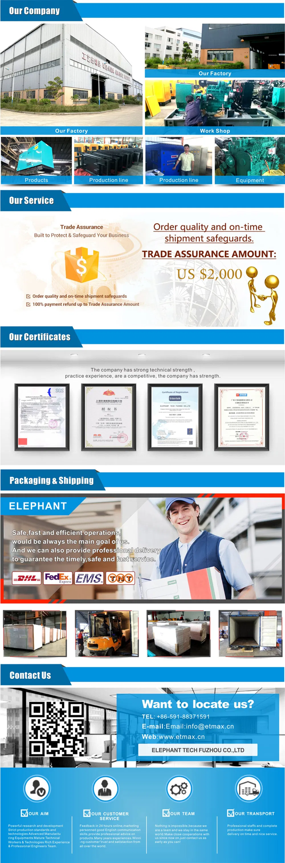 25kw 3 Phase Silent Generator Soundproof Diesel Generator