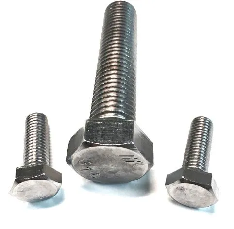 304 316 Stainless Steel A2 A4 Fasteners Hex Bolt and Nut Set with Washer