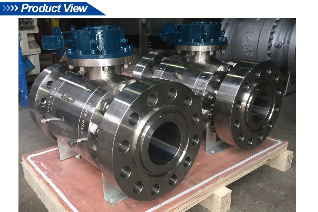 API6d Fire Safe Forged Steel Trunnion Mounted Ball Valve 6in 1500lb F316 Three Piece Bolted Bonnet