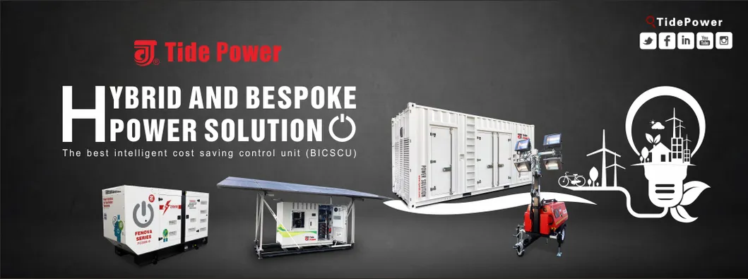 Containerized Power Plant 1250kVA Diesel Generator Rental with Silent Box