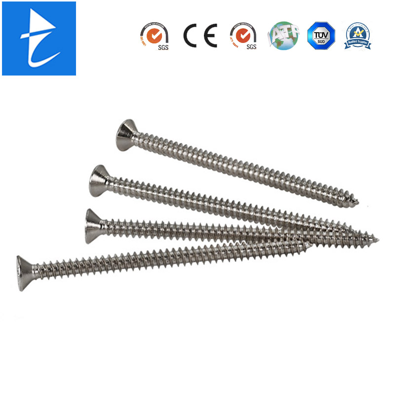 Fastener Factory Stainless Steel Phillips Flat Head Self-Tapping Drywall Screws for Sheet DIN7982