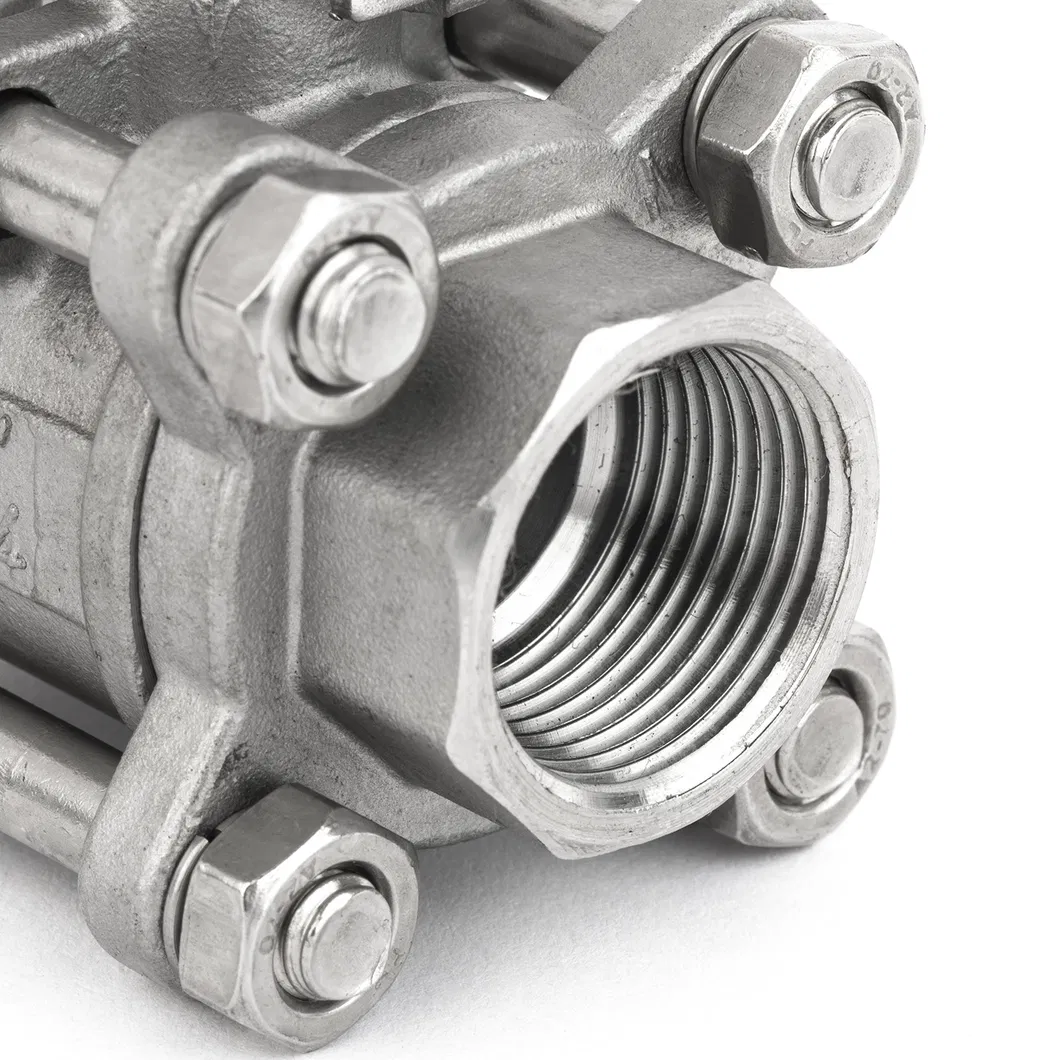 Floating Type Mounting Pad NPT BSPT F304 F316 3PCS Motorized Ball Valve