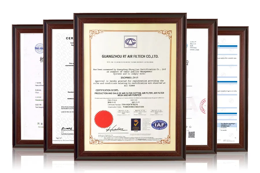 HEPA Filter Blue Plastic Frame V-Bank Filter Media Pack