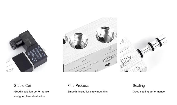 High Quality Aluminum Alloy Air Control Solenoid Valve 12V 14V 110V 240V