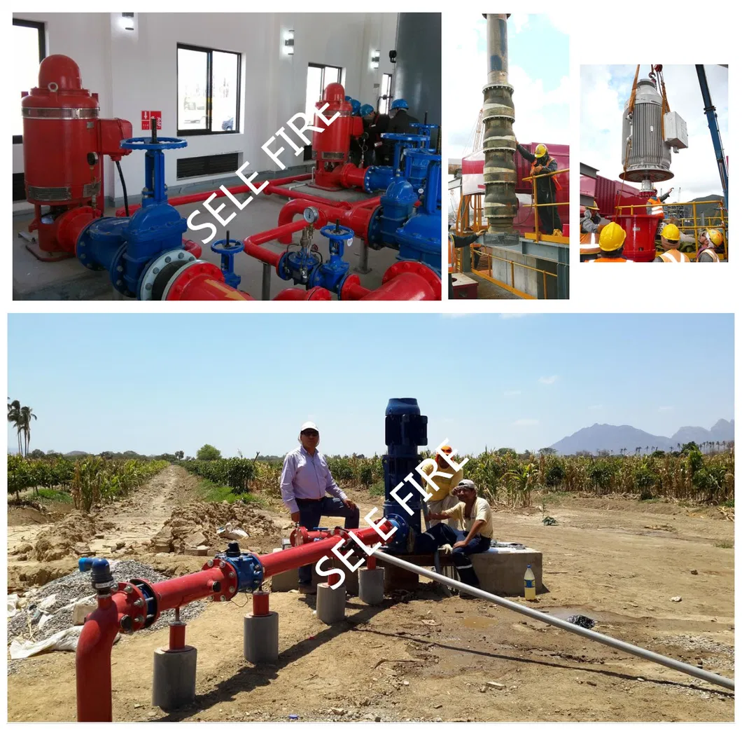 High Quality Engine Driven Vertical Turbine Fire Fighting Centrifugal Water Pump