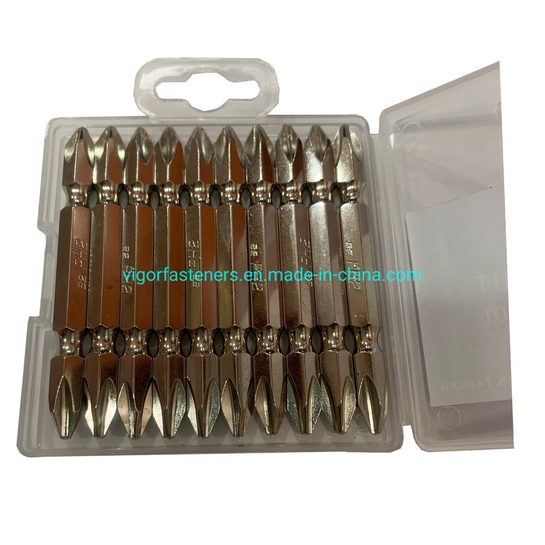 High Quality S2 Portable Professional Double Head Magnetic Screwdriver Driver Bit Set