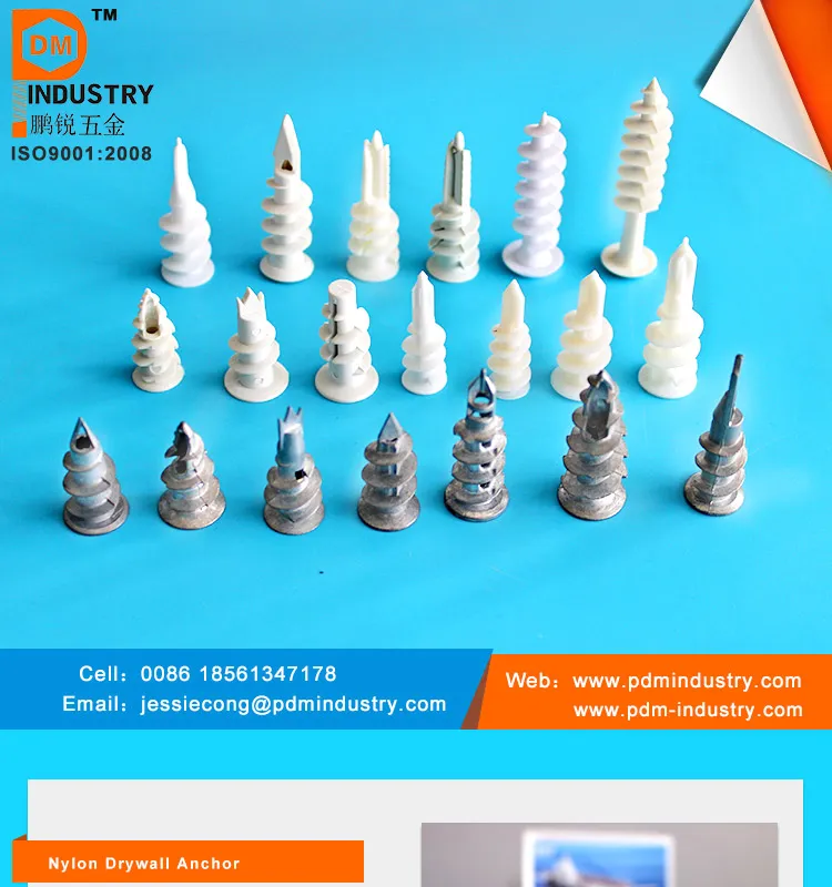 Plasterboard Self-Drilling Drywall Anchor Plug