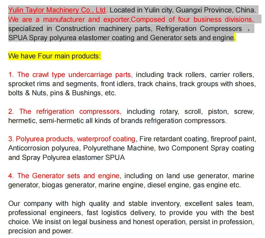 Whole Sale Air Conditioner Compressor Jt315D-Y1l with Dakin Compressor Parts for Factory
